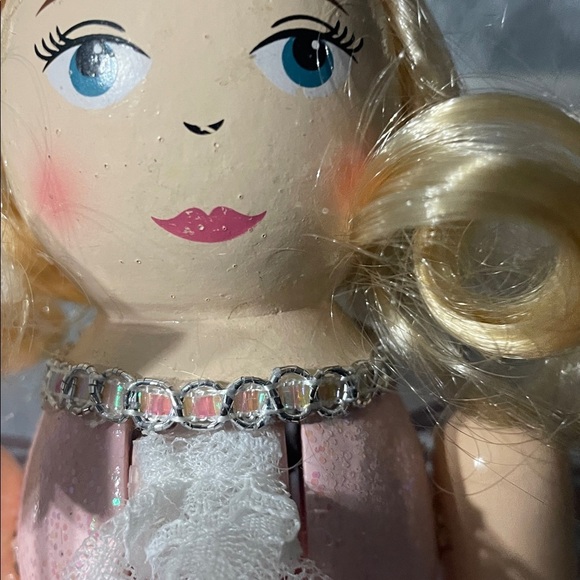 Wooden Nutcracker punk fairy with magical wand 14” - Picture 4 of 8